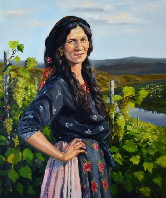 Portrait of a gypsy woman