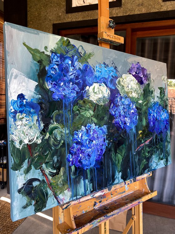 Hydrangea Garden I — Large Floral