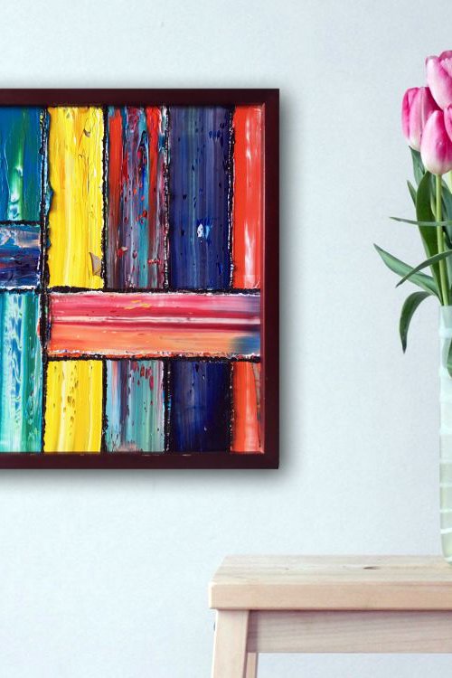 "We Are All Connected" - PMS Micro Painting by Preston M. Smith (PMS)