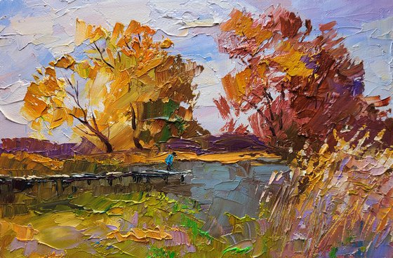 On the autumn river
