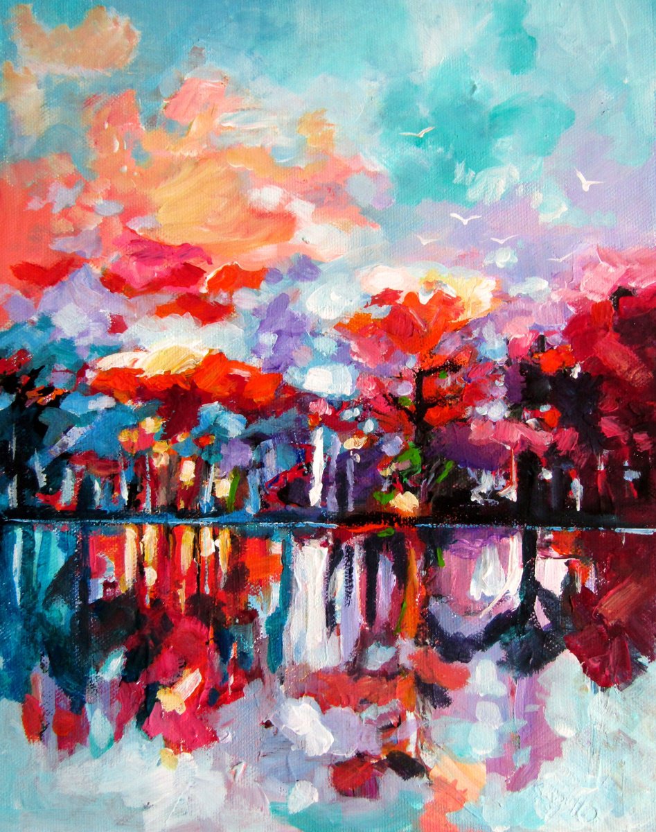 Morning In The Garden By Kovacs Anna Brigitta, 9 X 12, Artwork For Sale On Artfinder