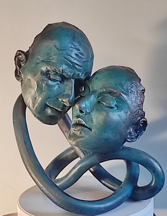 "Endless Love" unique mixedmedia sculpture