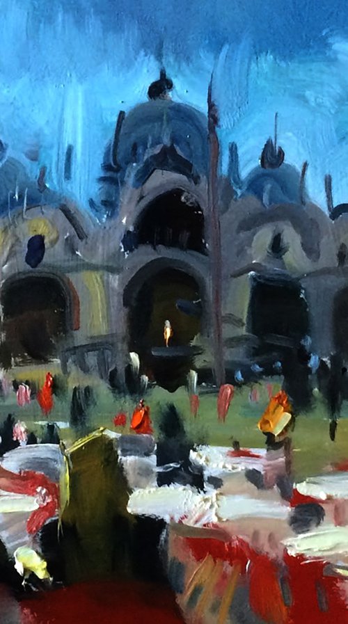 The Piazza San Marco Dinner, Venice by Paul Cheng
