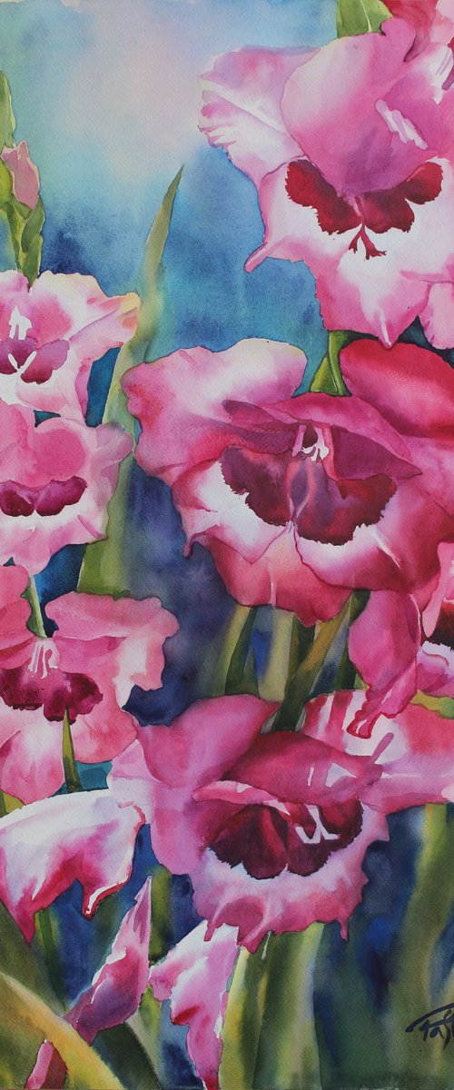 Gladioli by Yurii Pashkov