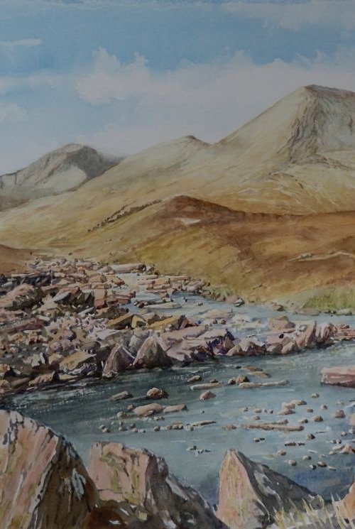 Mamores in the highlands in Scotland by Gerard Kramer