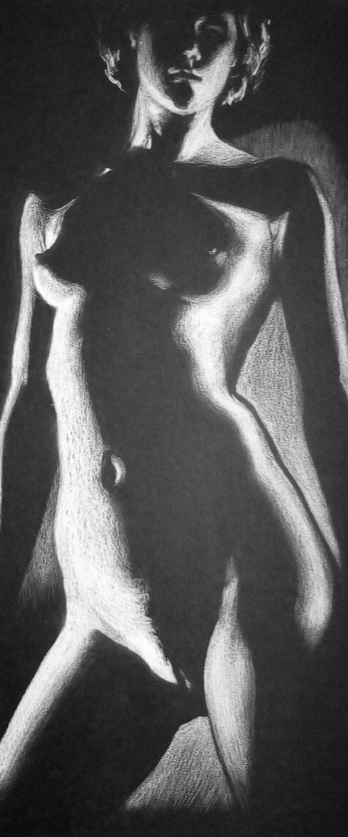 Nude noir #253 25X35cm by Vitaliy Koriakin