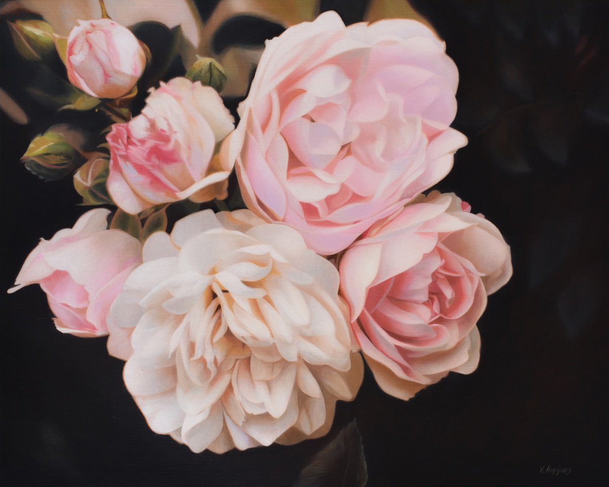 Garden Roses. by Vera Higgins