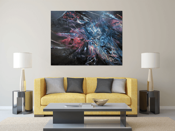 Gigantic Huge XXL Painting Childhood Dreams Flying shape Angel By O KLOSKA