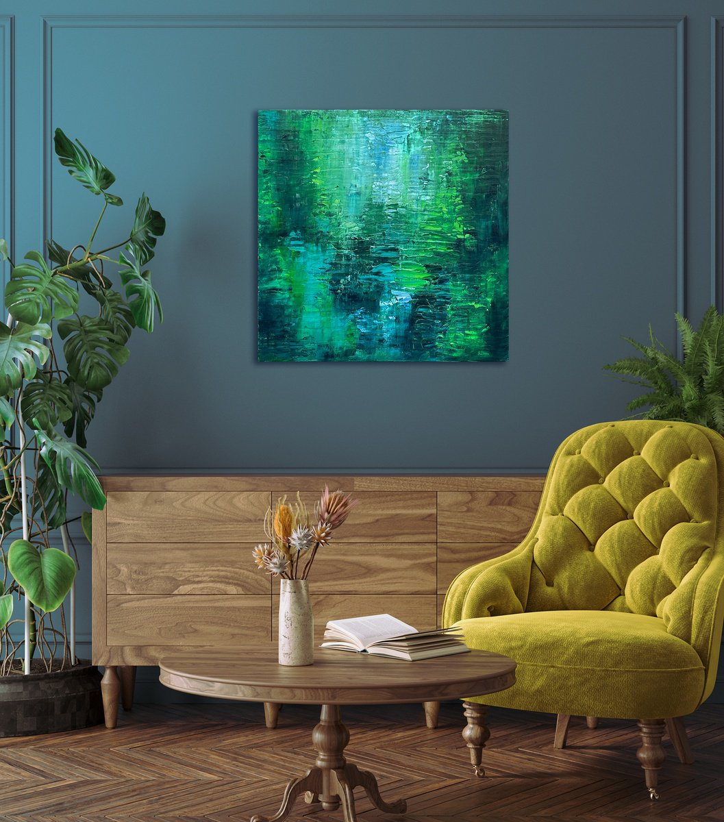  Sings Like A River By Lyra Morgan, 28 X 28, Artwork For Sale On Artfinder