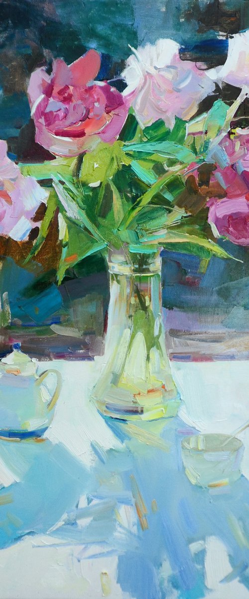 " Peonies " by Yehor Dulin