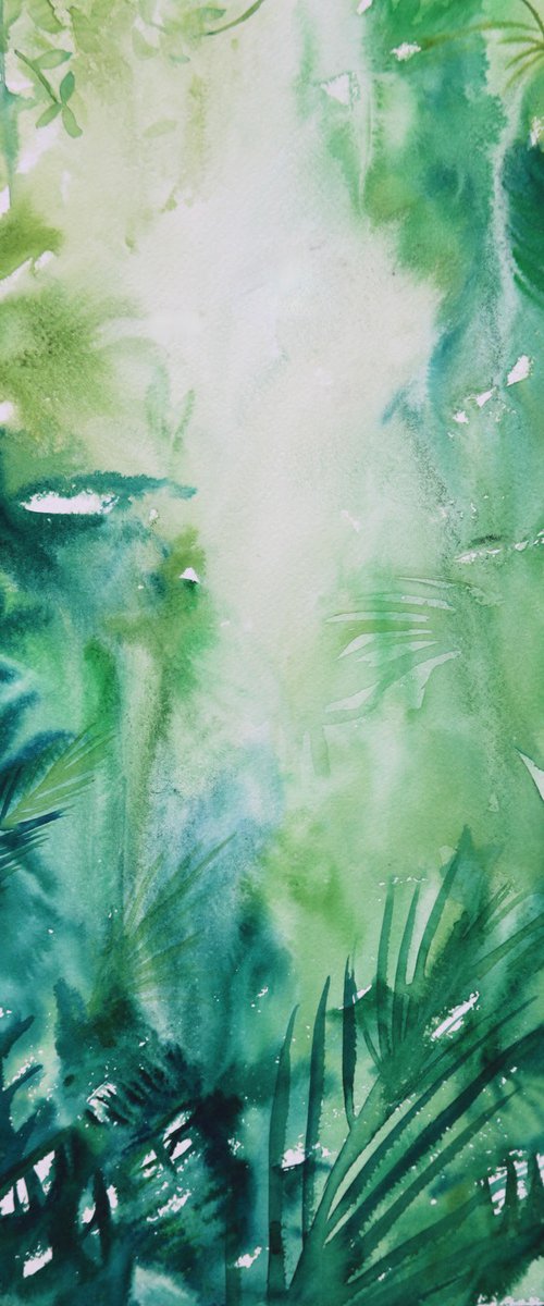 Tropical watercolour painting "Tatin" by Aimee Del Valle