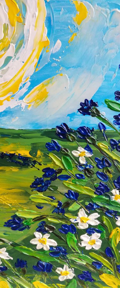 Spring meadow by Nataliia Plakhotnyk