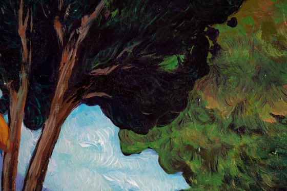 Quiet Landscape with Palms