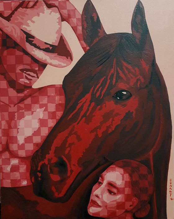 Couple and Horse