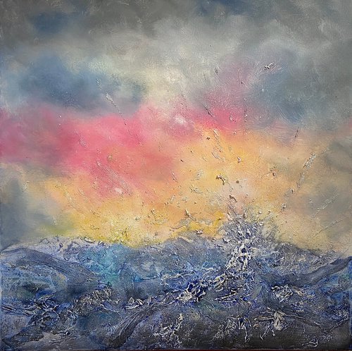 Stormy seas by Heather Matthews