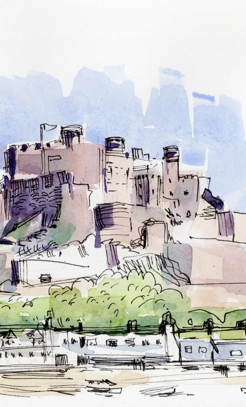 Gorey Castle Sketch by Paul Gurney