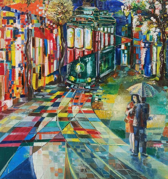 Last station (50x70cm, oil painting, ready to hang)