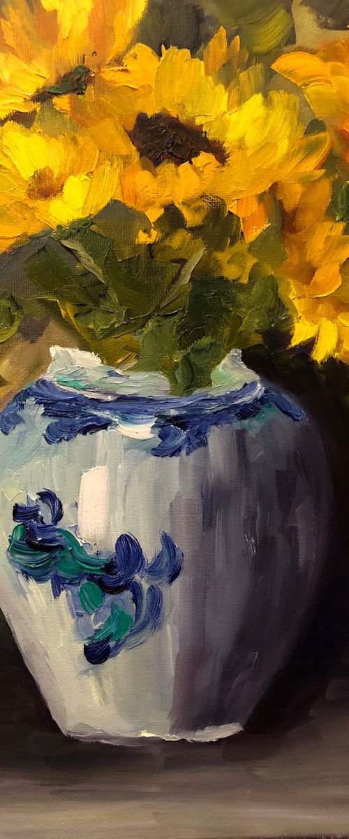 Bright Sunflowers by Ramya Sarveshwar