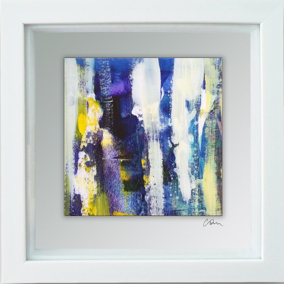 Framed ready to hang original abstract  - colours #11