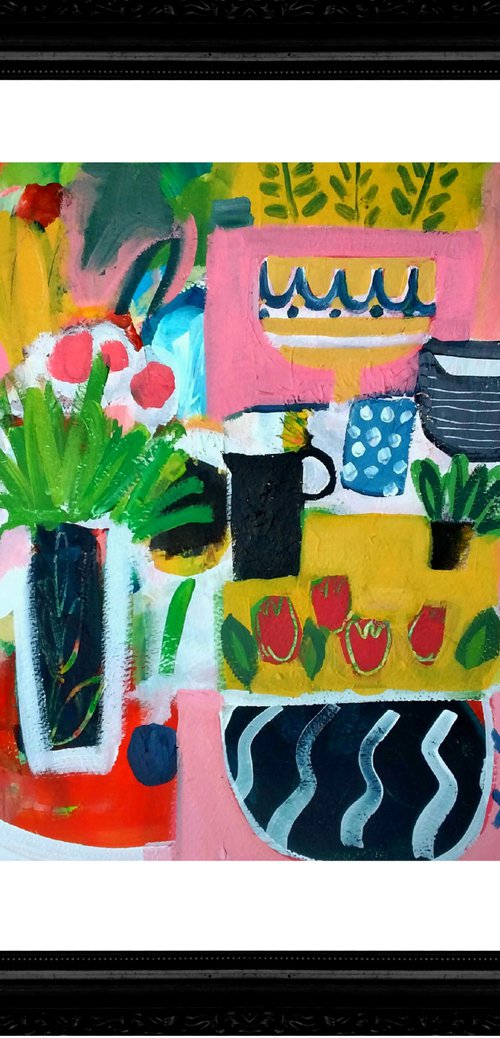 Still Life with a Black Jug by Jan Rippingham