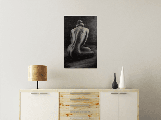 Naked woman back Nude