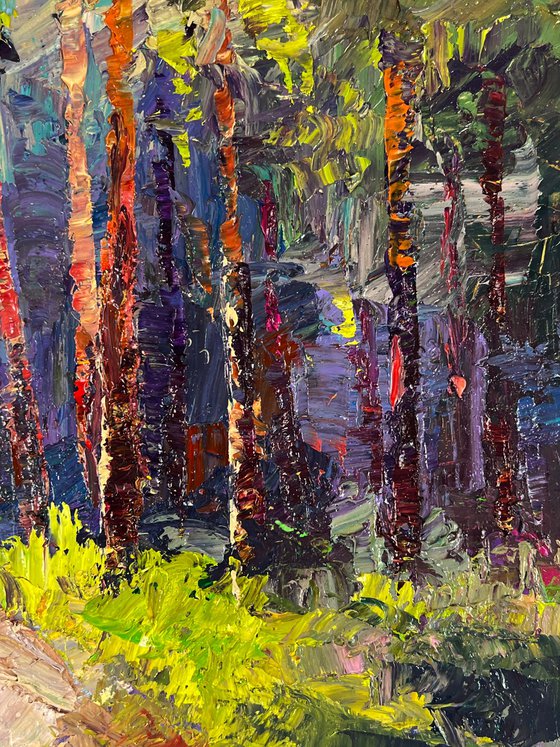 A Walk along a Forest Path