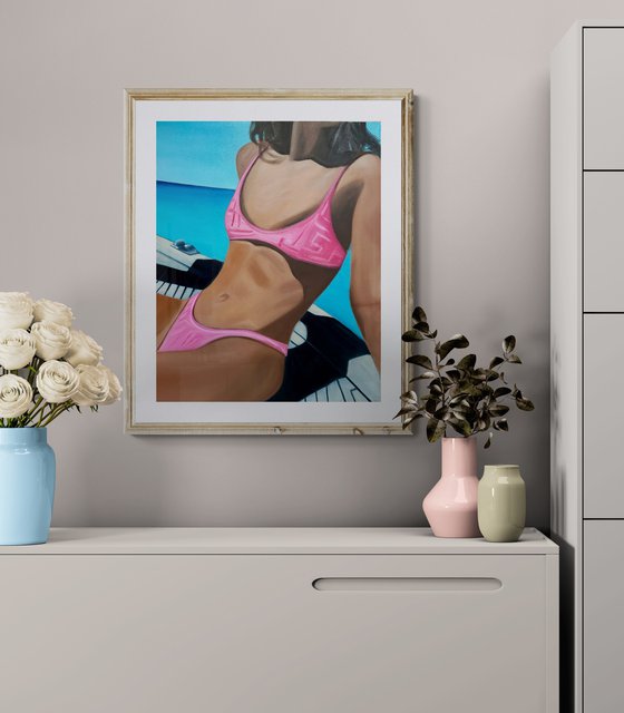 Pink on a Yacht