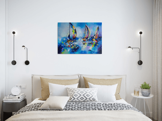 SAILING RACES(framed)