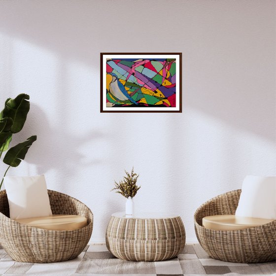 Bluebird-Abstract Art Painting