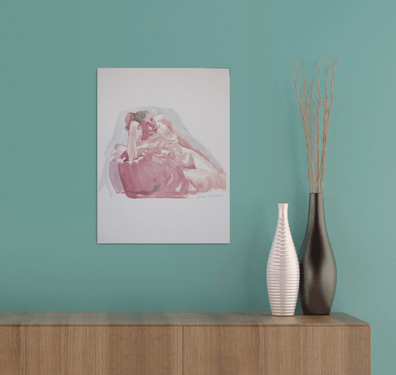 Seated female nude