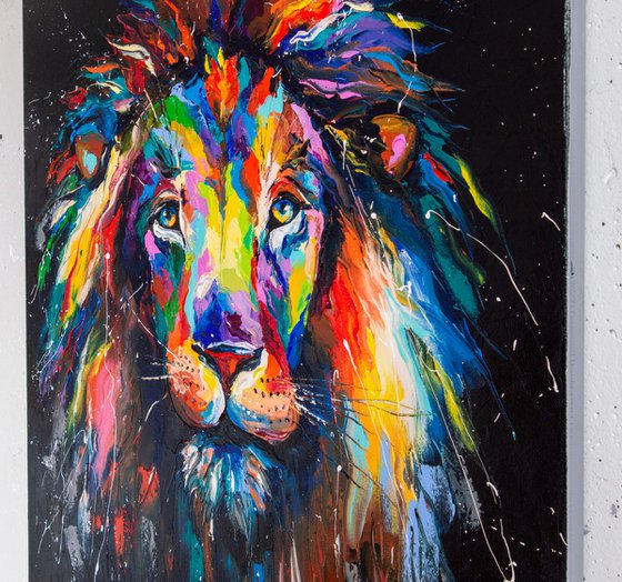 Colorful Lion Majesty