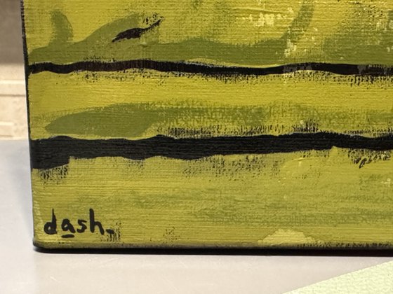 "Woman and Cat" 12x12in