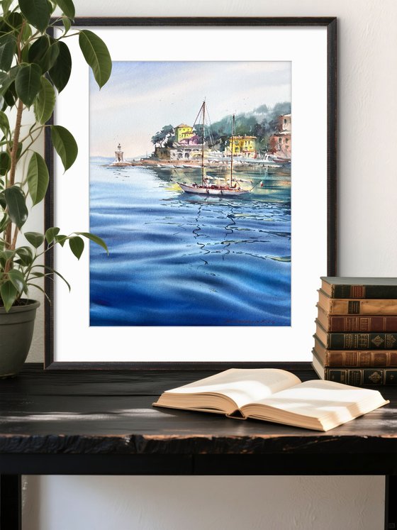 Blue Italian morning. Recco