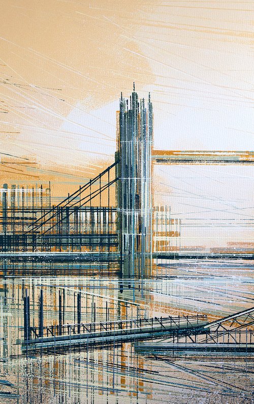 London - Tower Bridge And The Shard At Sunset by Marc Todd