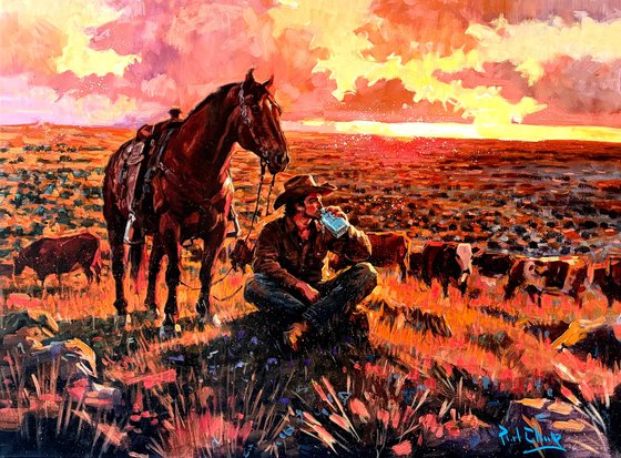 Cowboy’s Evening Respite