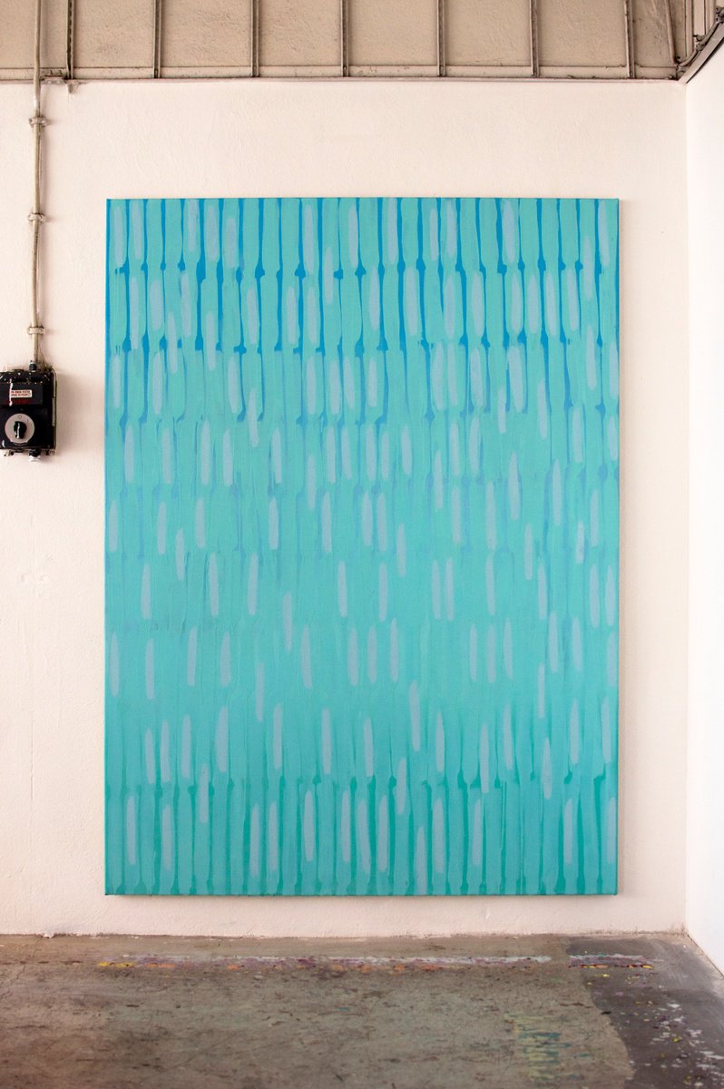 Expressive Abstract Oil Painting By Petr Johan Marek, 55 X 75", Singularity, Original Artwork