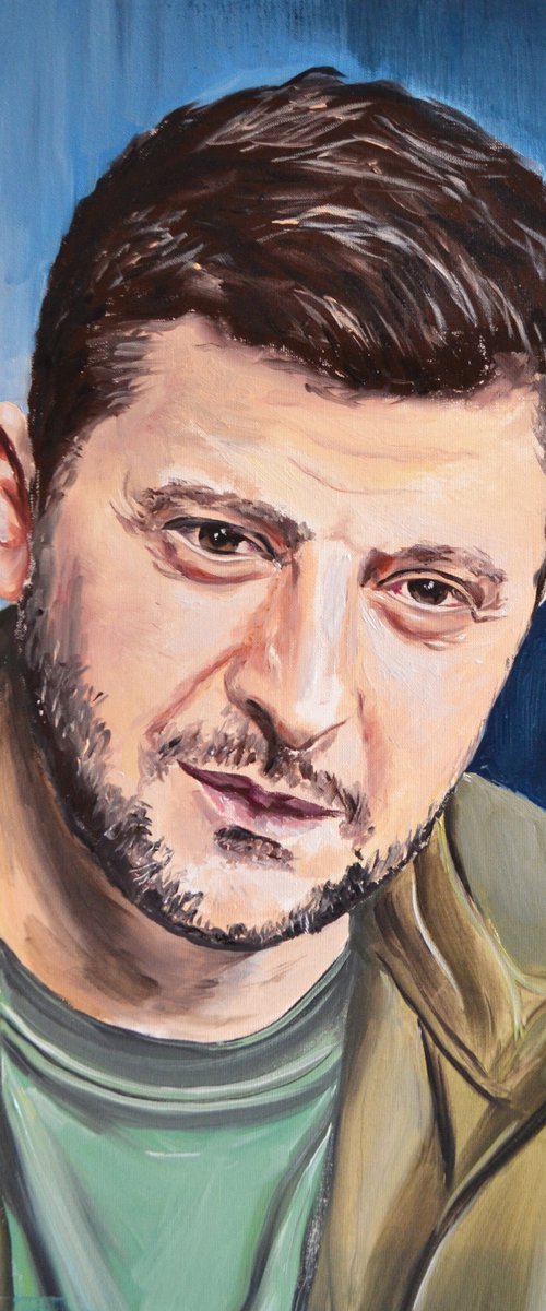 Volodymyr Zelensky by Valeriia Radziievska