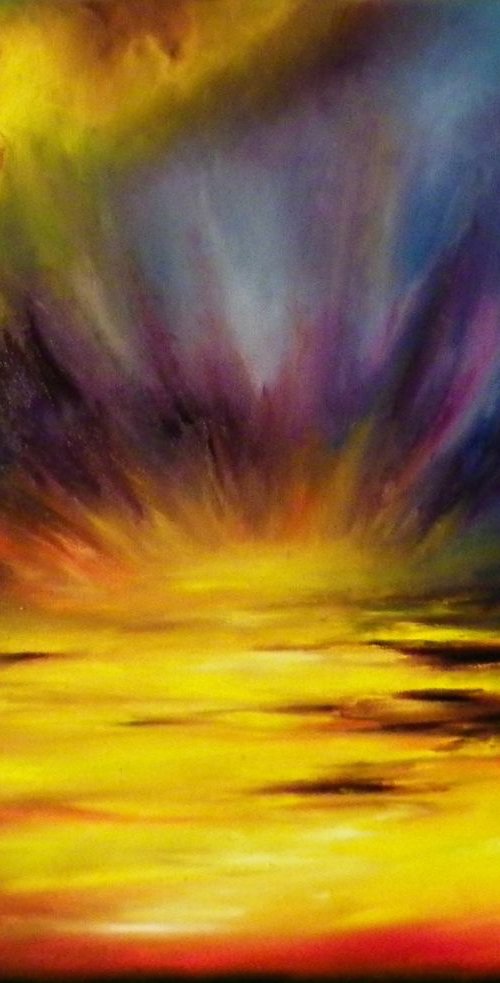 Burning sky #2 by Anastasiia Novitskaya
