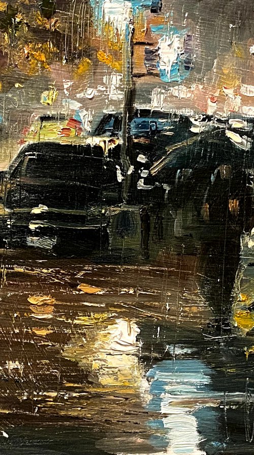 Heavy Rain Street by Paul Cheng