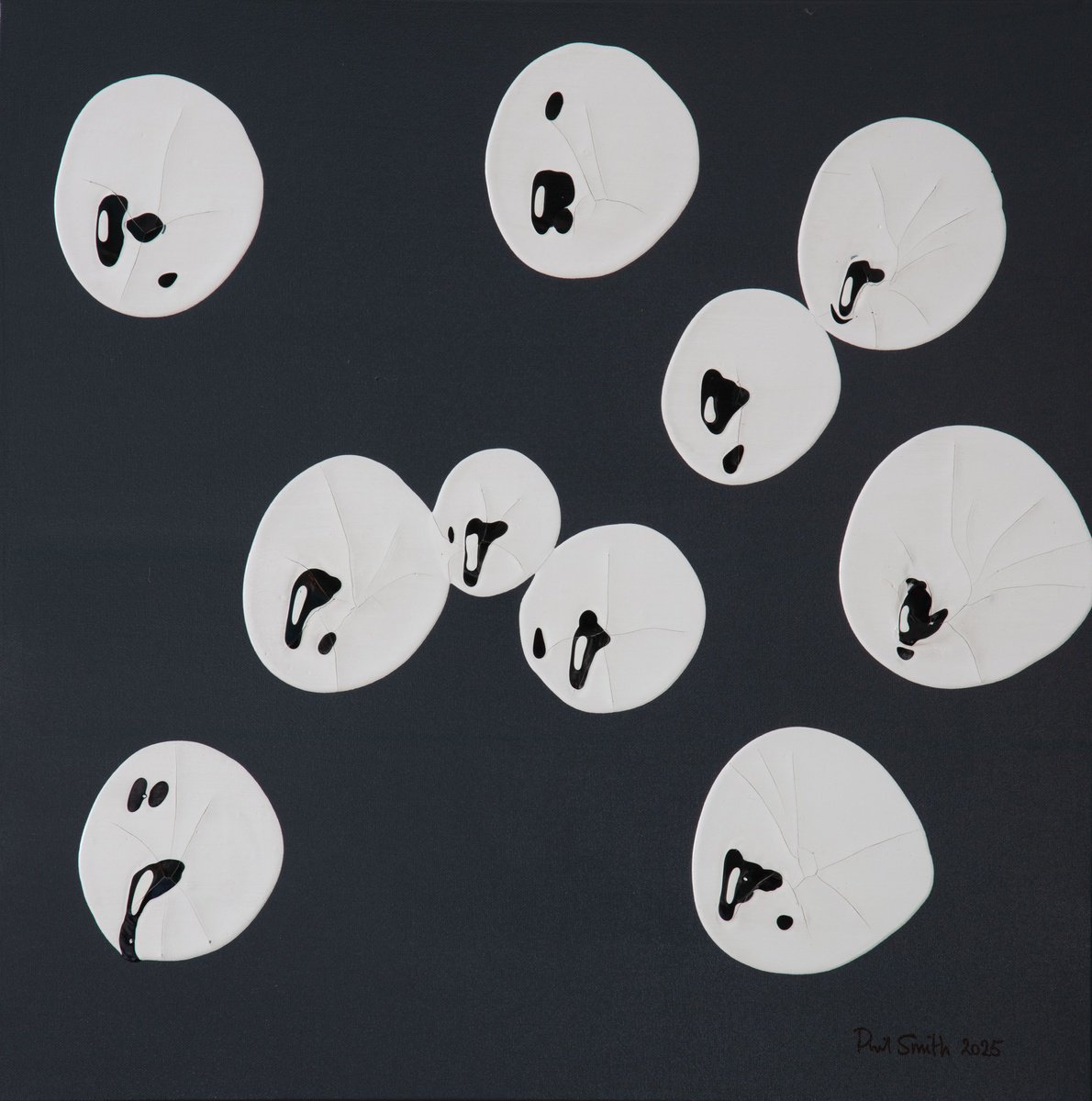 Monochrome Abstract 7 By Phil Smith, 24 X 24, Artwork For Sale On Artfinder