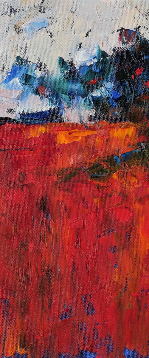 Red field by Alfia Koral