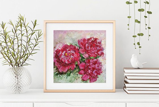Three Peonies