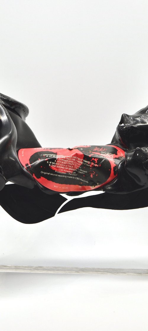 Vinyl Music Record Sculpture - "Sandanista!" by Seona Mason
