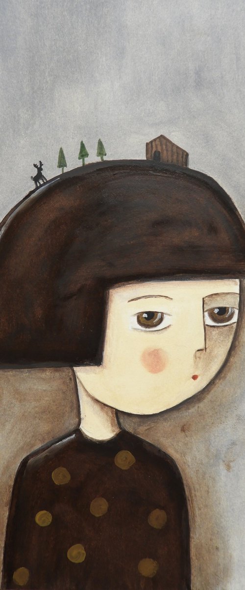 Thinking about a cabin in the wood by Silvia Beneforti