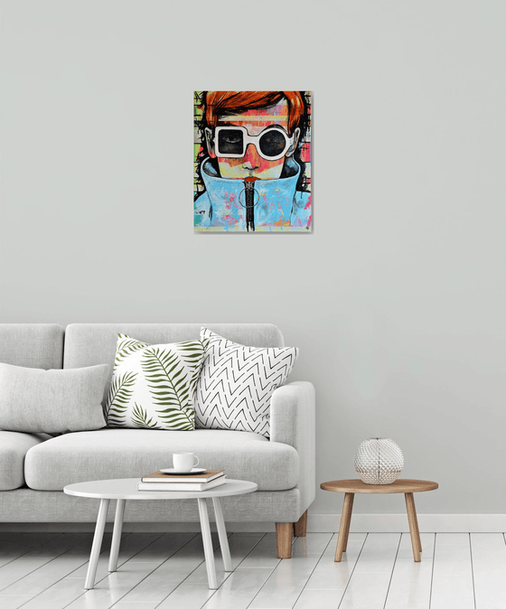 Funny Fashion - Original New Contemporary Pop Art Painting on Canvas Ready To Hang