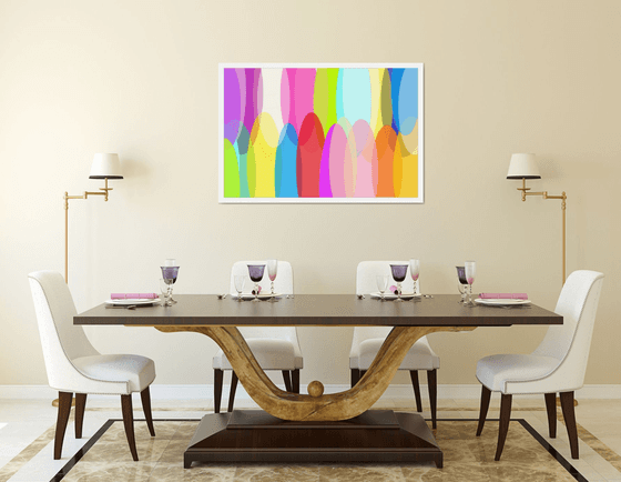 Abstract а rainbow of emotions artmodern