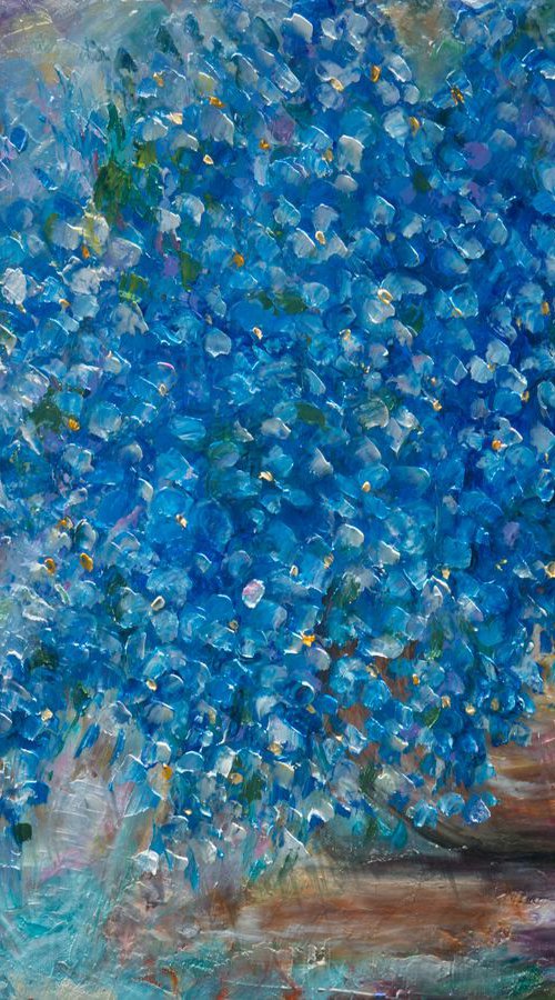 Forget Me Nots by Lena Owens at OLena Art