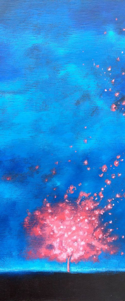 The night harvest. Acrylic on wood. by ZheKa