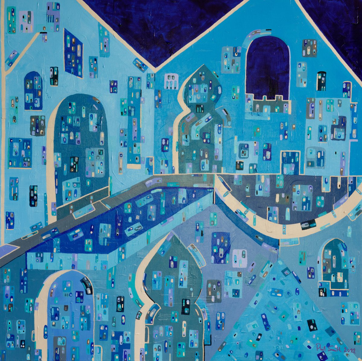 Chefchaouen 3 By Phil Smith, 42 X 42, Artwork For Sale On Artfinder
