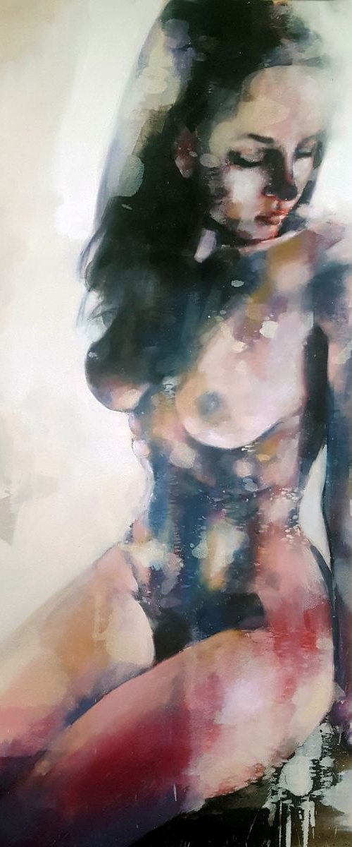 9-8-17 figure study by Thomas Donaldson
